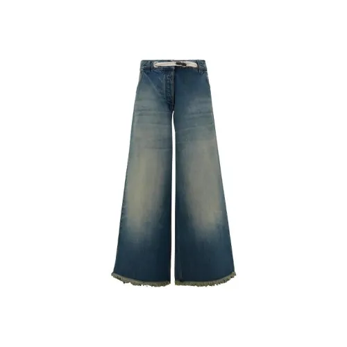 MONCLER GENIUS x PALM ANGELS Джинсы Унисекс Синий