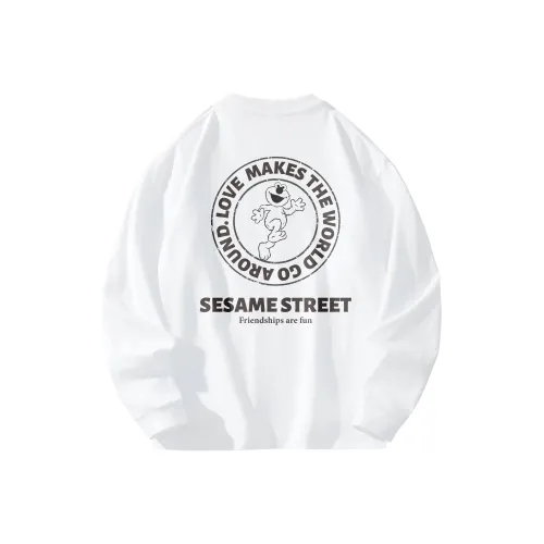 Улица Сезам Длинный рукав Т-рубашка Унисекс