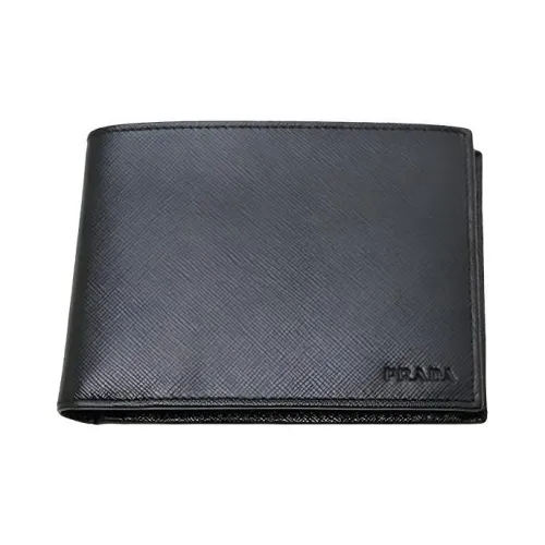 PRADA Кошелек из коровьей кожи мужской черный