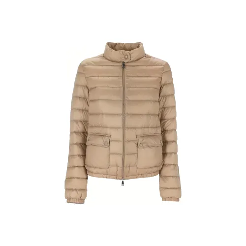 Moncler Lans Series Пуховик Женский Бежевый