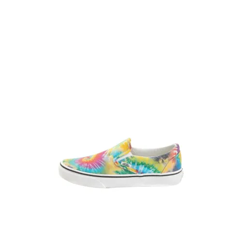 Vans CLASSIC Slip-On Низкий Топ Обувь для малышей Зеленый Желтый Infant и Toddler