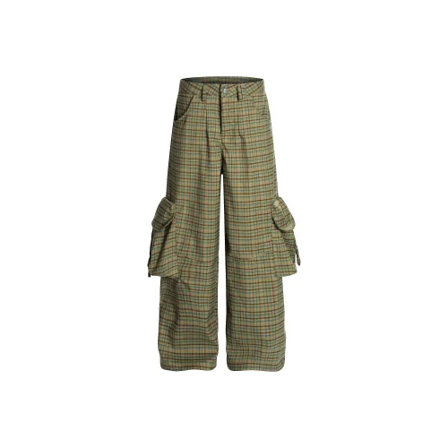 WAYHWEI Зеленые Унисекс Карго Брюки