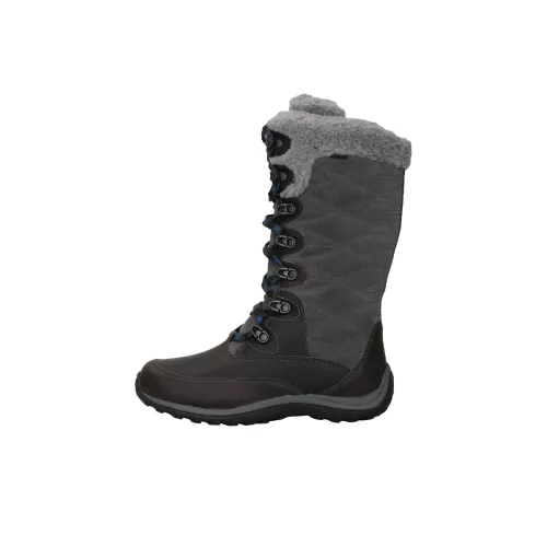 Timberland Женские высокие сапоги на колено серые