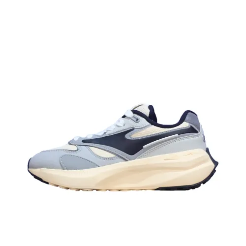 Erke Устойчивый к истиранию Дышащий Низкий Топ Кроссовки с Толстой Подошвой Женские Лен Серый