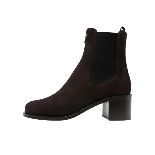 PRADA Короткий Челси 7 см Женский Коричневый