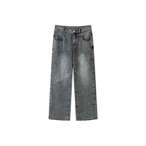 CHUU Темно-серый Женские Джинсы