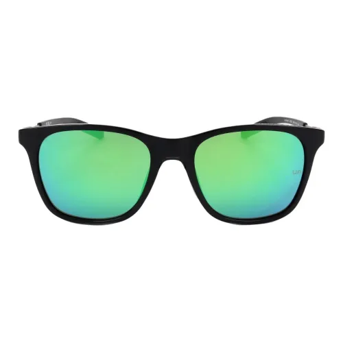 Under Armour Полиамид Квадратные Солнцезащитные Очки Мужские Черные