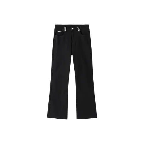 PILOTDRAGON Черные Унисекс Джинсы