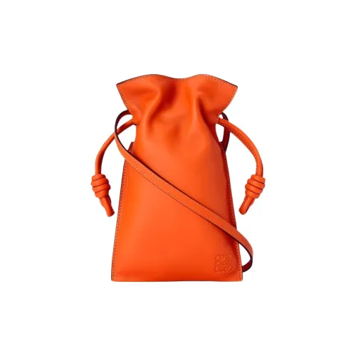 LOEWE Flamenco Nappa Коровья кожа Ручная сумка через плечо Стандартная Женская Апельсин
