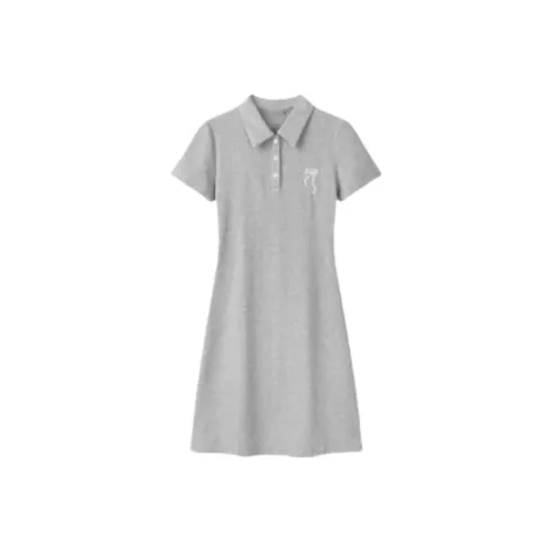 Wang Leshi Короткий рукав Платье Женское