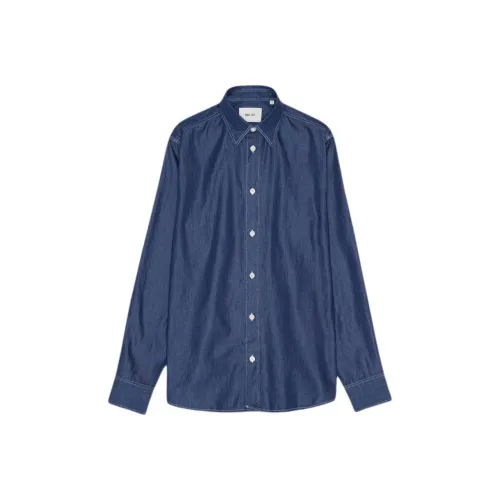 NN07 Medium Indigo Мужские Рубашки