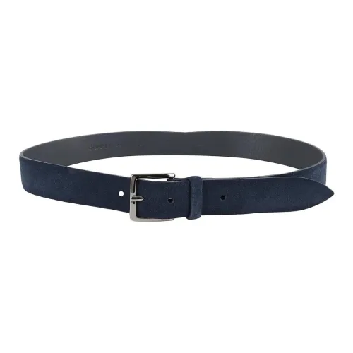 ORCIANI Телячья кожа кожаные ремни мужской синий ширина 3,5 см