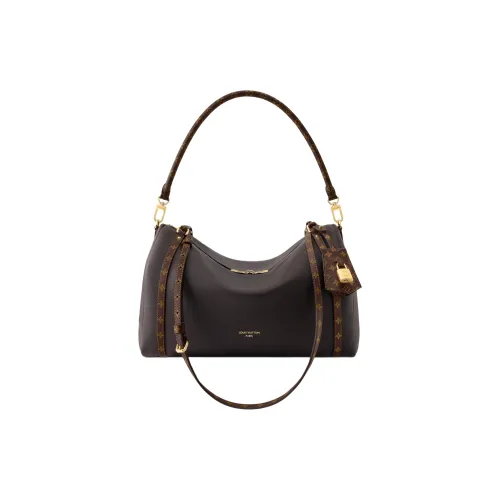 LOUIS VUITTON Express Коровья кожа холст с покрытием воскованная кожа сумка на плечо сумка среднего размера женская цвет эбеновый