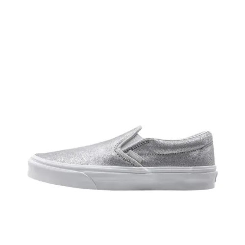 Vans CLASSIC Slip-On Скейтборд Кроссовки Мужские Серебряные