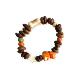 Новый китайский стиль, браслет из кофейного зерна, кость, щенок