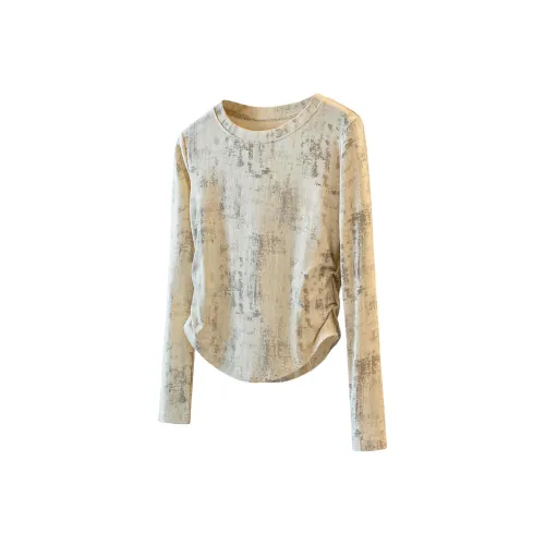 Cypress House Абрикосовый Серый Женские T-Рубашки