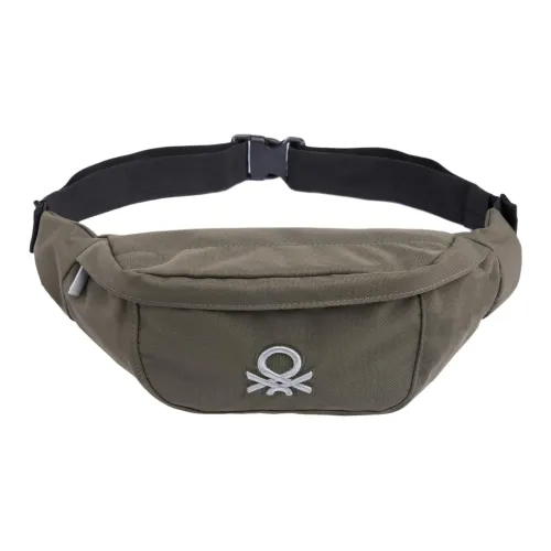 UNITED COLORS OF BENETTON Полиэстер Через плечо Бананка Маленький Унисекс Армейский зеленый