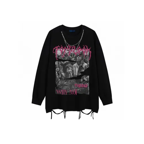 FONDLOOK Длинный рукав Т-рубашка Унисекс