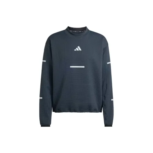 Adidas CLIMAWARM Черная Мужская Беговая Т-Рубашка