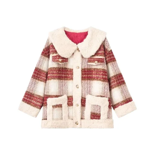 IQC Красный Женские Бархатные Куртки