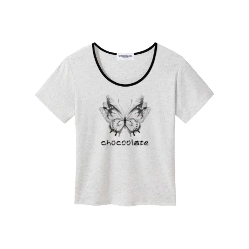 CHOCOOLATE Бело-серые Женские T-рубашки