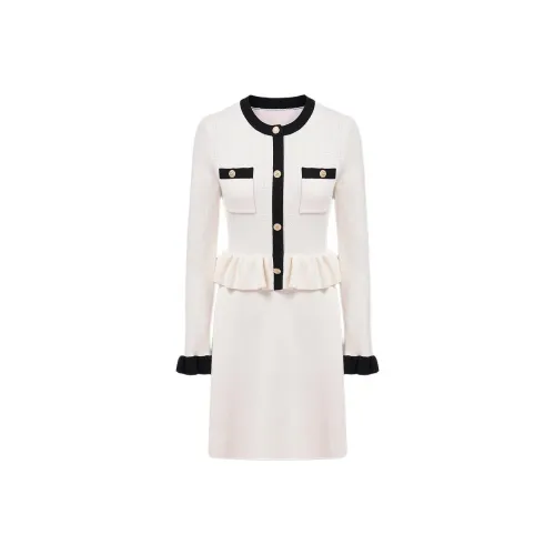 KARL LAGERFELD FW25 Длинное платье с длинными рукавами женское