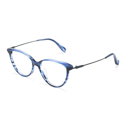 PSACSS Чистый титан Кошачий глаз Оправы для очков Унисекс