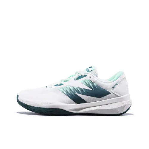 New Balance NB 796 Противоскользящие Устойчивые к истиранию Дышащие Низкие Кроссовки для тенниса Женские Белые Зеленые