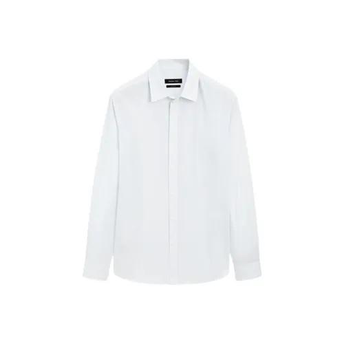 Massimo Dutti Светло-Синие Мужские Рубашки