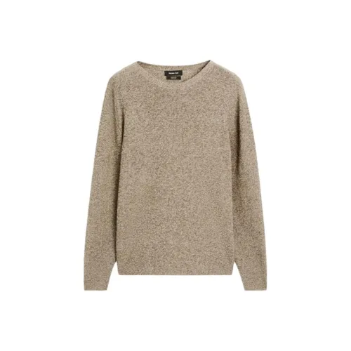 Massimo Dutti Выстиранный Коричневый Мужской Трикотаж