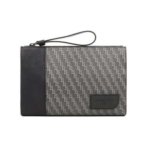 BALLY Клатч из искусственной кожи мужской черный коричневый