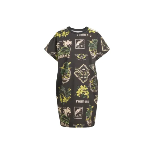 Adidas x FARM RIO Спортивная одежда Короткий рукав Платье Женское