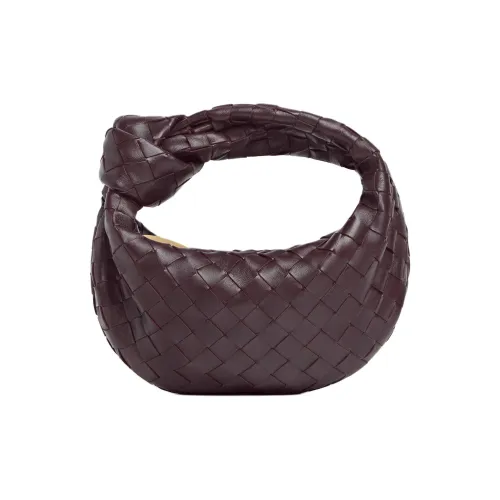 Bottega Veneta Jodie Lambskin Bag Mini Women's Dark Stone Red