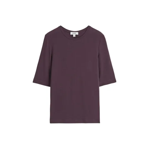 COS Бургунди Женские T-рубашки