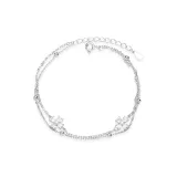 Браслет с четырехлистным клевером "Сердцебиение"