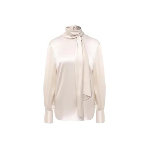 Brunello Cucinelli Женские Рубашки Кремового Цвета