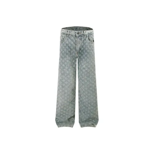 Kung Fu Snake Светло-Синие Унисекс Джинсы