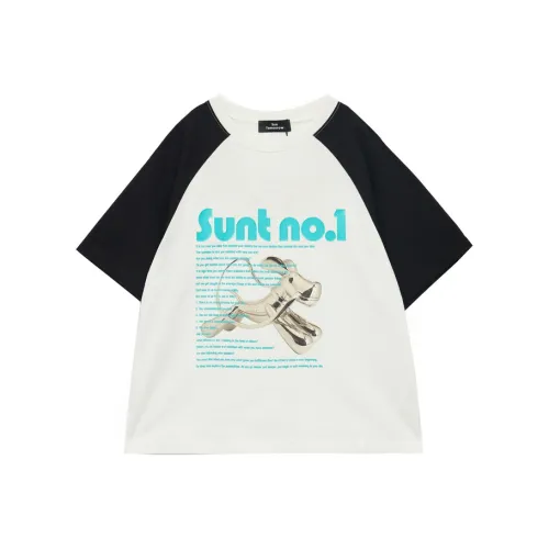 SUNTOMORROW T-рубашка 2025 Натуральный Белый Светло-Желтый Зеленый Подростки