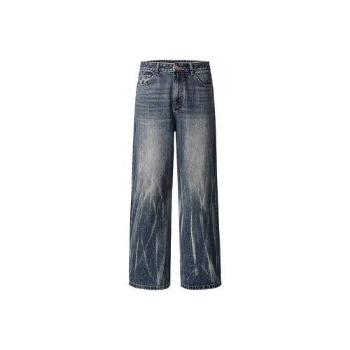 Azvk Синий Мужской Джинсы