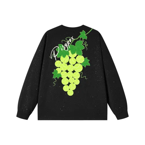 PISYPOX Длинный рукав Т-рубашка Унисекс