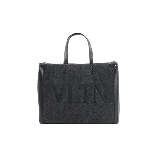 Valentino Шерсть Тоут Сумка Сумка для покупок Сумка унисекс черный