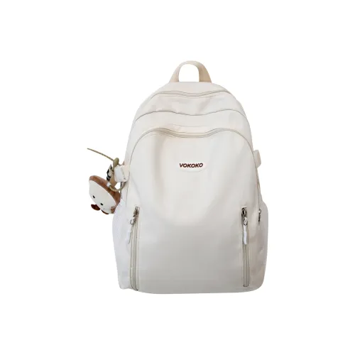 G.DUCKKIDS Нейлон Рюкзак Стандартный Экрю Черный Красный