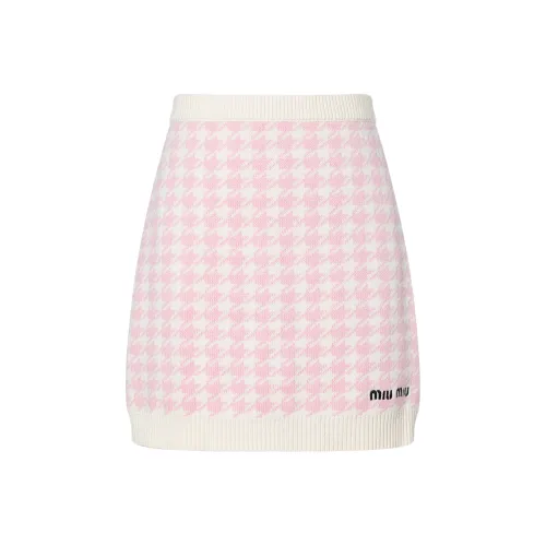 MIU MIU Розовые Женские Повседневные Короткие Юбки