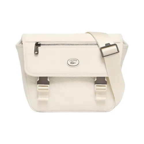 LACOSTE Сумка через плечо из коровьей кожи сумка обычная мужская белая