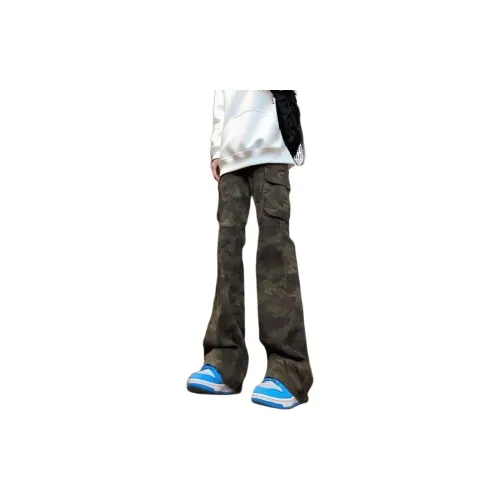 TSMLXLT Камуфляж Унисекс Джинсы