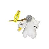 Бадминтон Белый Жареная утка & Конопля Веревка & Желтый Волшебный Ремень