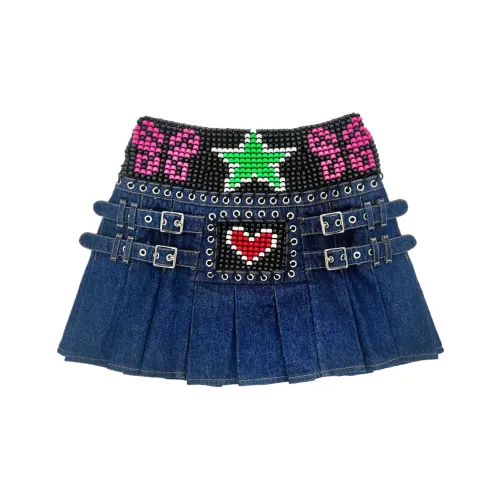 CHOPOVA LOWENA Джинсовые короткие юбки Женские
