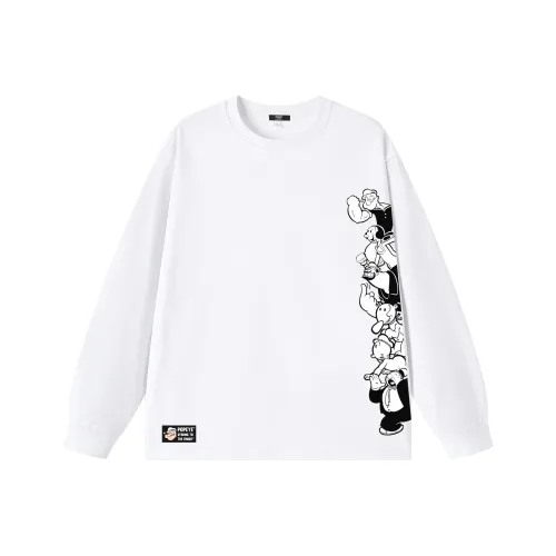 POPEYE Длинный рукав Т-рубашка Унисекс