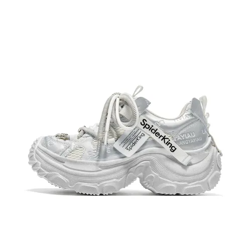 Spider King Low Топ Толстая подошва Кроссовки Женские
