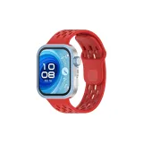 Красный/Дышащий Ремень с сеткой "Сотовая"